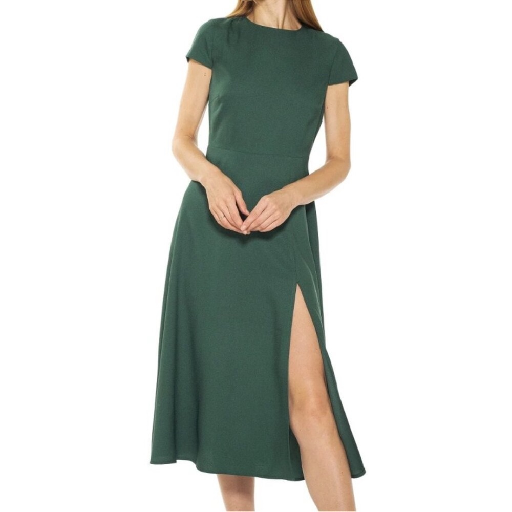 Alexia Admor Forest Green Midi Dress